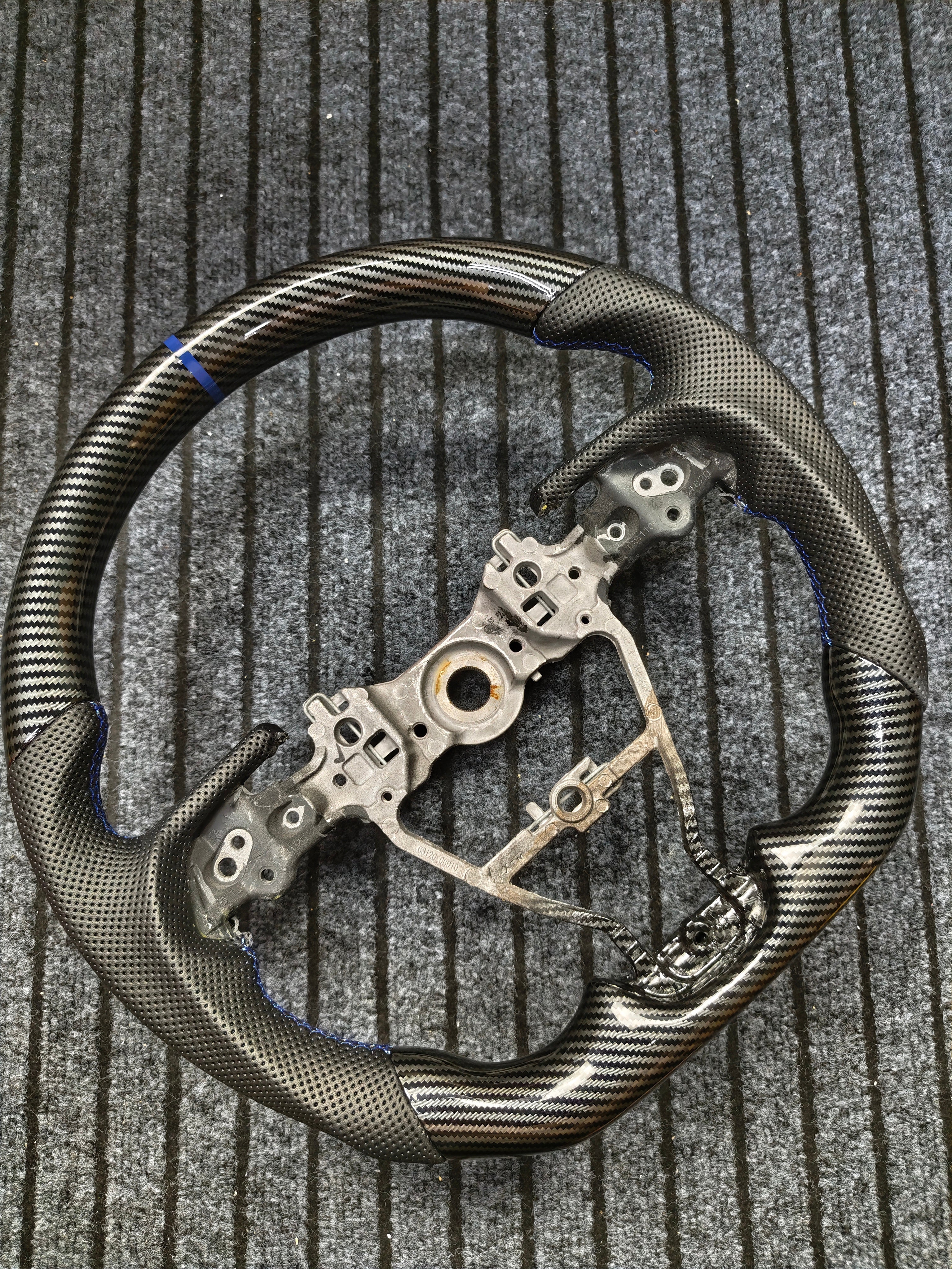 Carbon Fiber Style (Water Transfer) Steering Wheel for Toyota Camry (2017-2021), Corolla, Avalon - Type 3