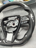 Real Carbon Fiber Steering Wheel with Multi-function Buttons & Carbon Trim for Toyota Camry/Corolla/Avalon