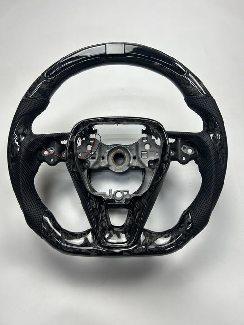 Premium Forged Carbon Fiber + LED Display Steering Wheel for Toyota