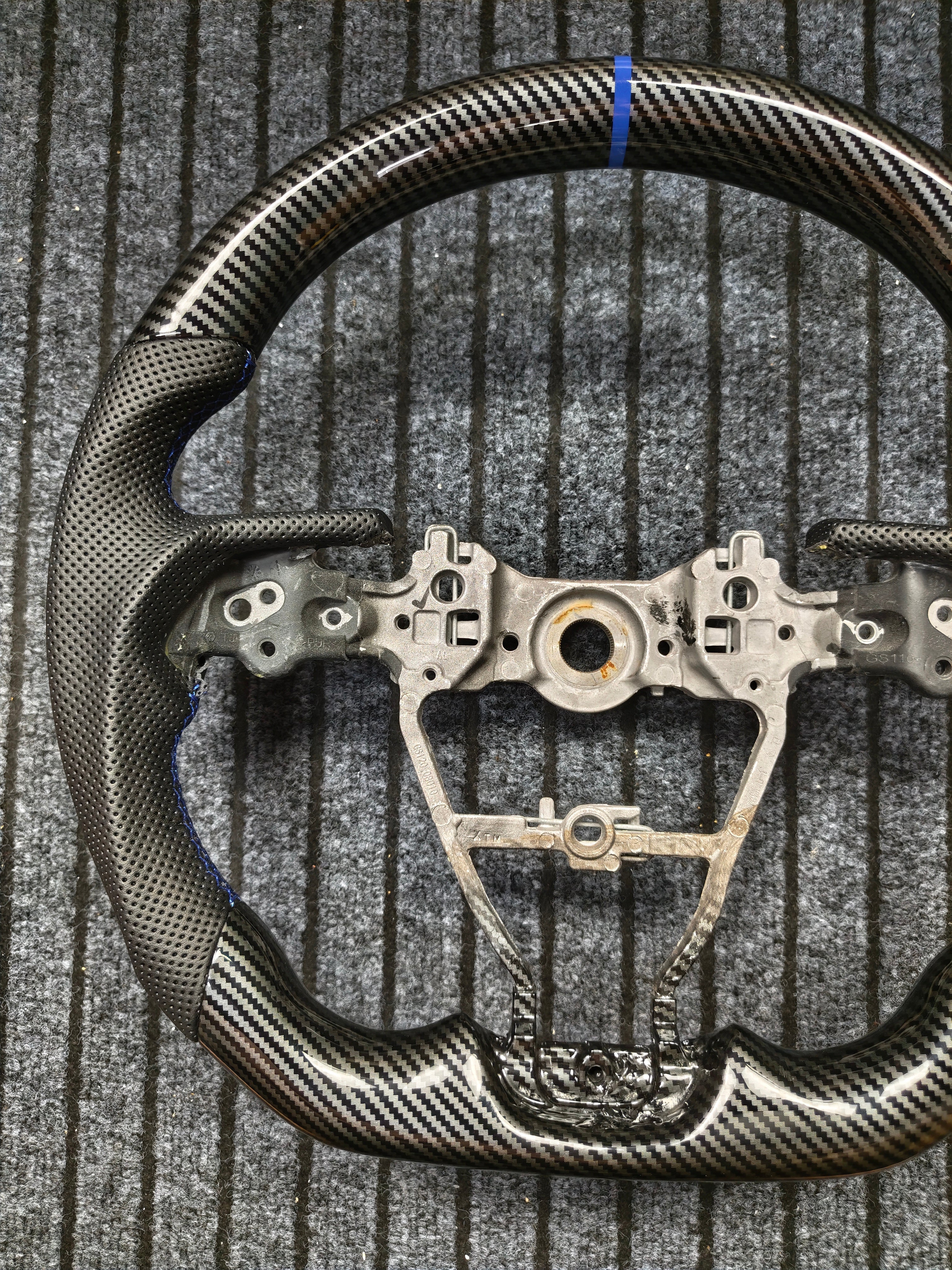 Carbon Fiber Style (Water Transfer) Steering Wheel for Toyota Camry (2017-2021), Corolla, Avalon - Type 3