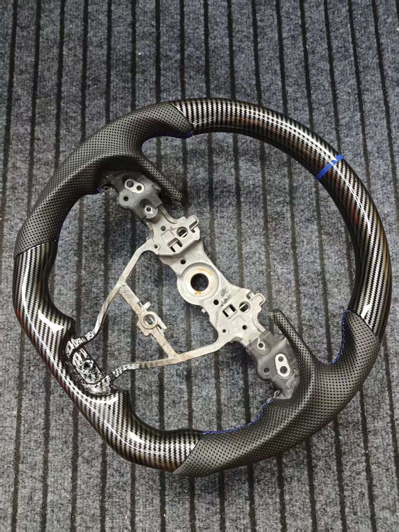 Carbon Fiber Style (Water Transfer) Steering Wheel for Toyota Camry (2017-2021), Corolla, Avalon - Type 3