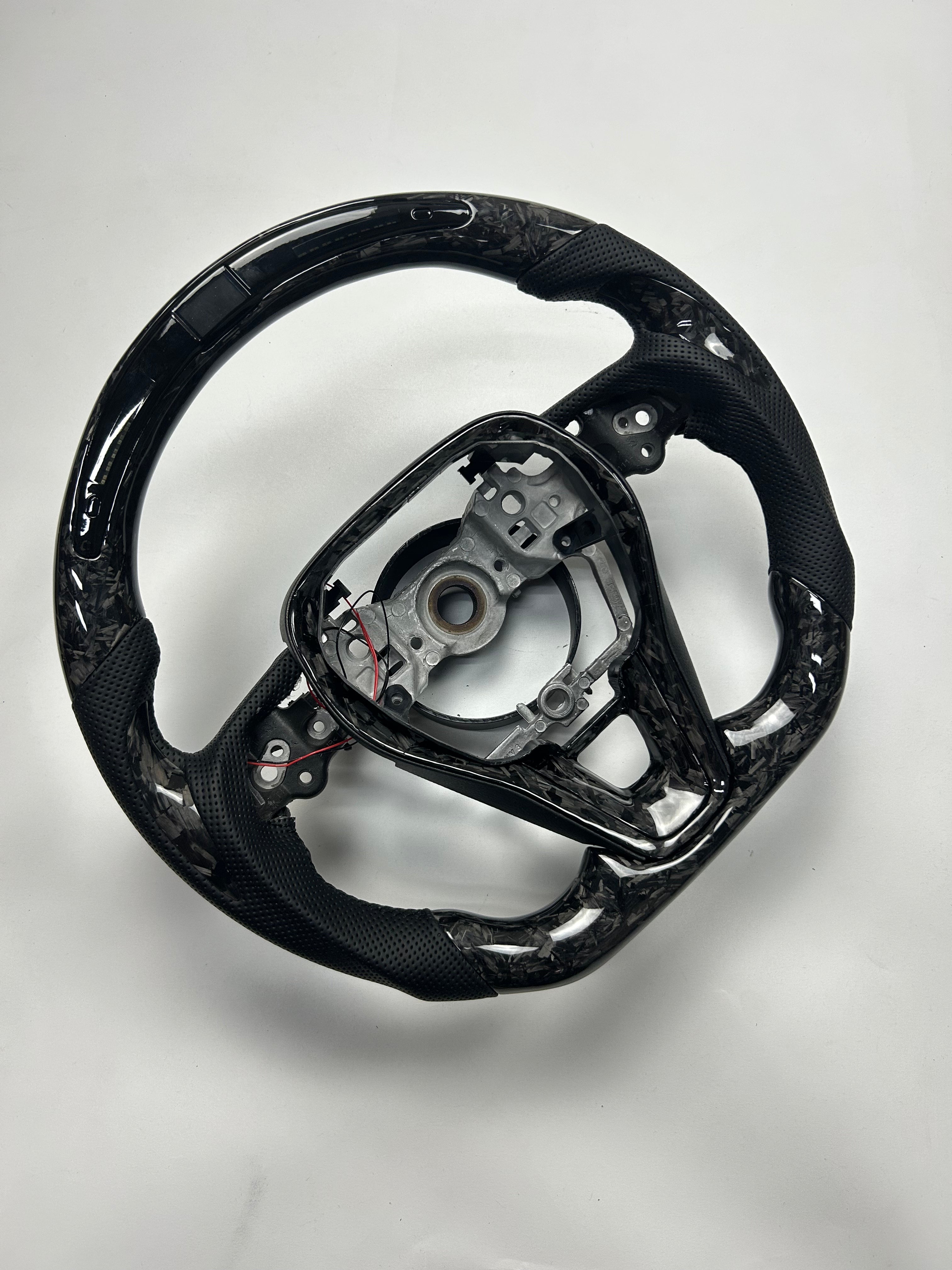 Premium Forged Carbon Fiber + LED Display Steering Wheel for Toyota